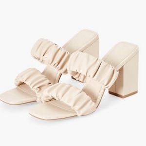 JustFab Gretchen Slip-On Heeled Sandal Size 8